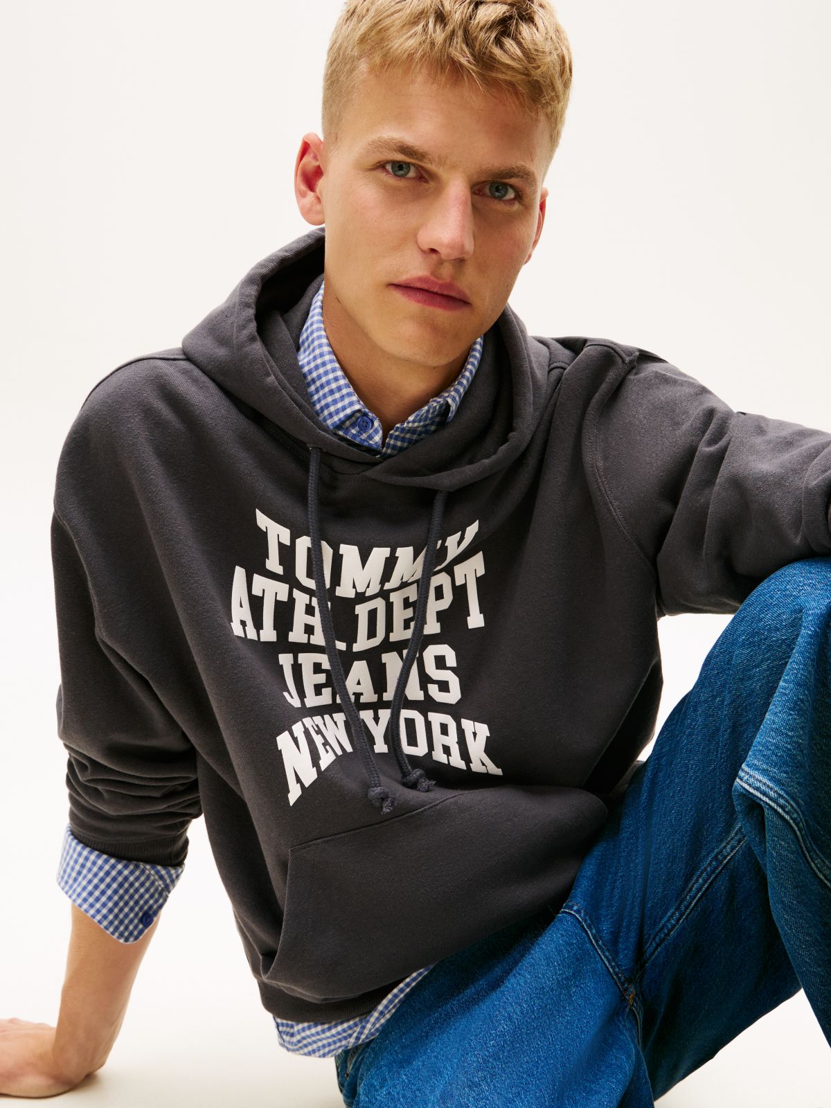 Heritage '90s Varsity Hoody — Grey