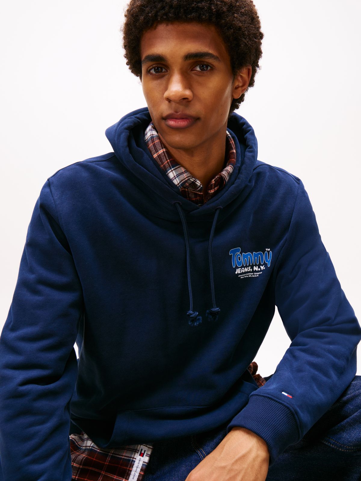 Logo Terry Hoody — Blue