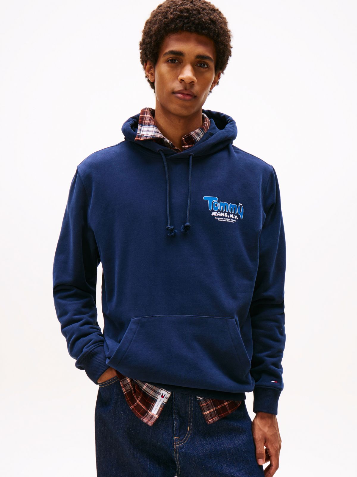 Logo Terry Hoody — Blue