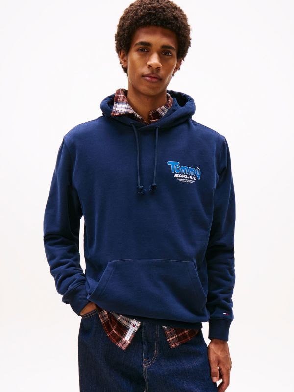 Logo Terry Hoody — Blue
