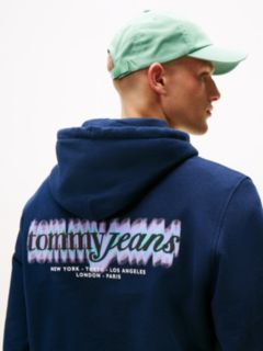 Back Logo Terry Hoody — Blue 2