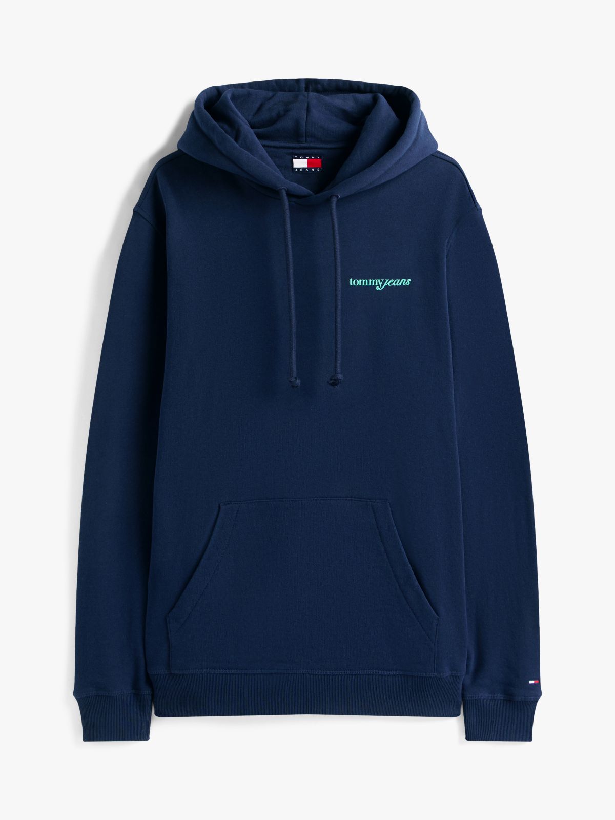Back Logo Terry Hoody — Blue