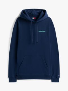 Back Logo Terry Hoody — Blue 5
