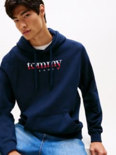 Logo Drawstring Terry Hoody — Blue 2