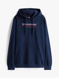 Logo Drawstring Terry Hoody — Blue 5