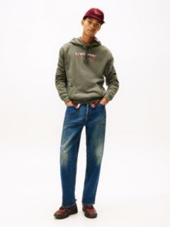 Logo Drawstring Terry Hoody — Green 3