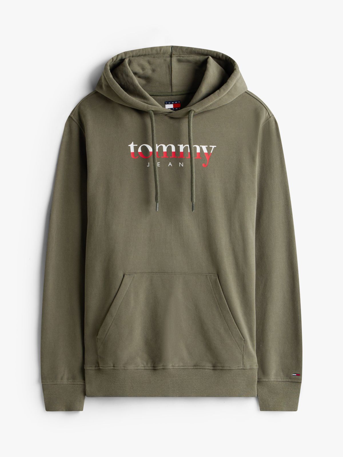 Logo Drawstring Terry Hoody — Green