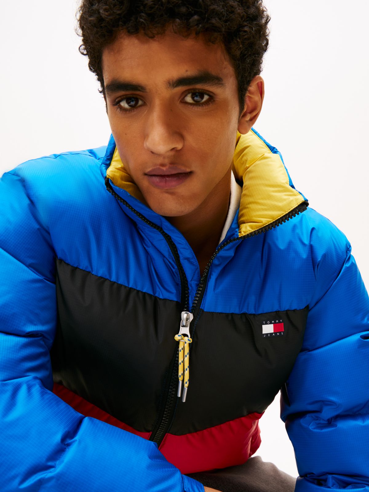 Down Relaxed Alaska Puffer Jacket — Multi