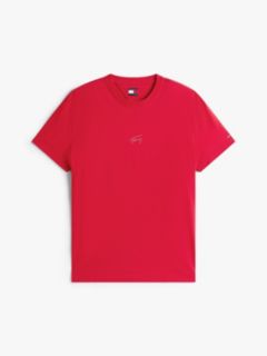 Tonal Logo Knit T-Shirt — Red 5