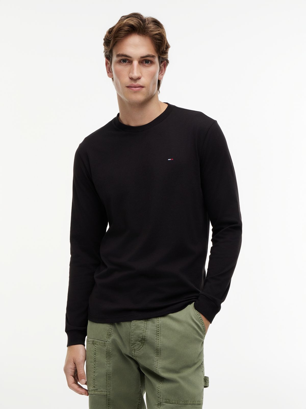 2-Pack Tommy Flag Slim Long Sleeve T-Shirts — Multi