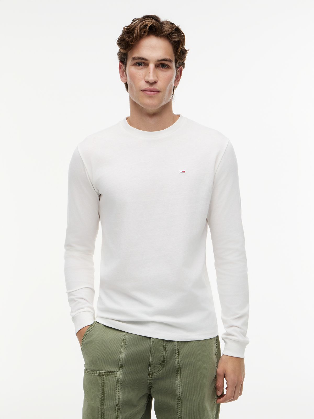 2-Pack Tommy Flag Slim Long Sleeve T-Shirts — Multi