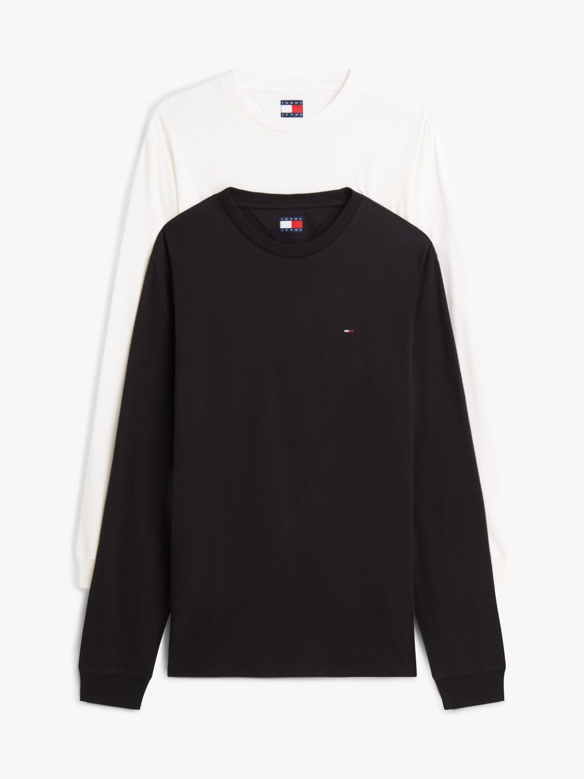 2-Pack Tommy Flag Slim Long Sleeve T-Shirts — Multi