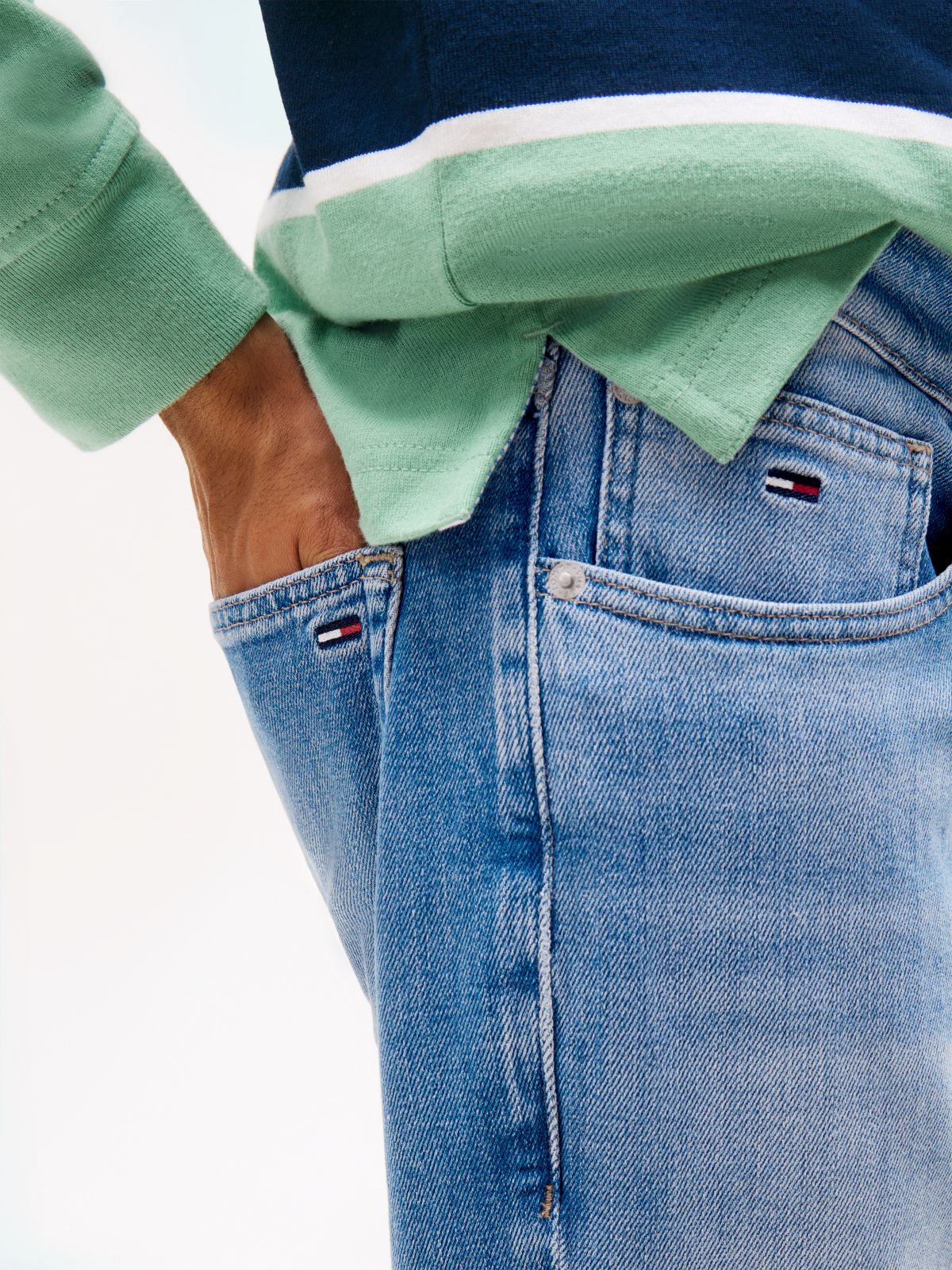 Ryan Faded Slim Straight Leg Jeans — Blue