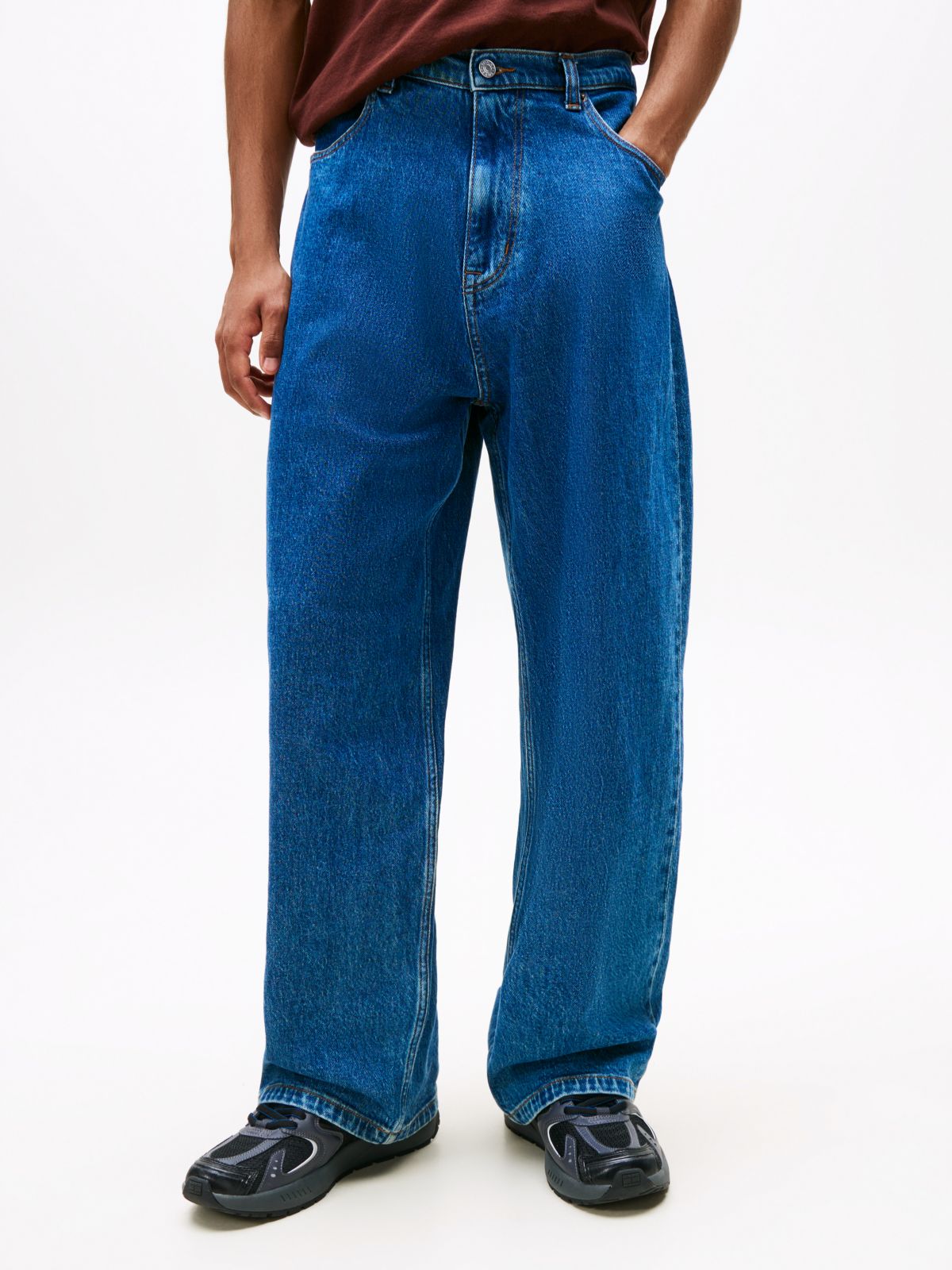Theo Faded Loose Jeans — Blue