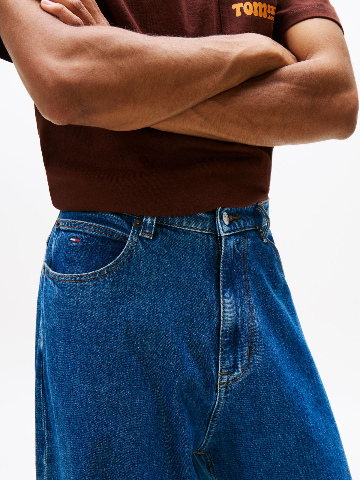 Theo Faded Loose Jeans — Blue