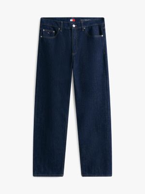 blue sonny stonewash regular tapered leg jeans for men tommy jeans