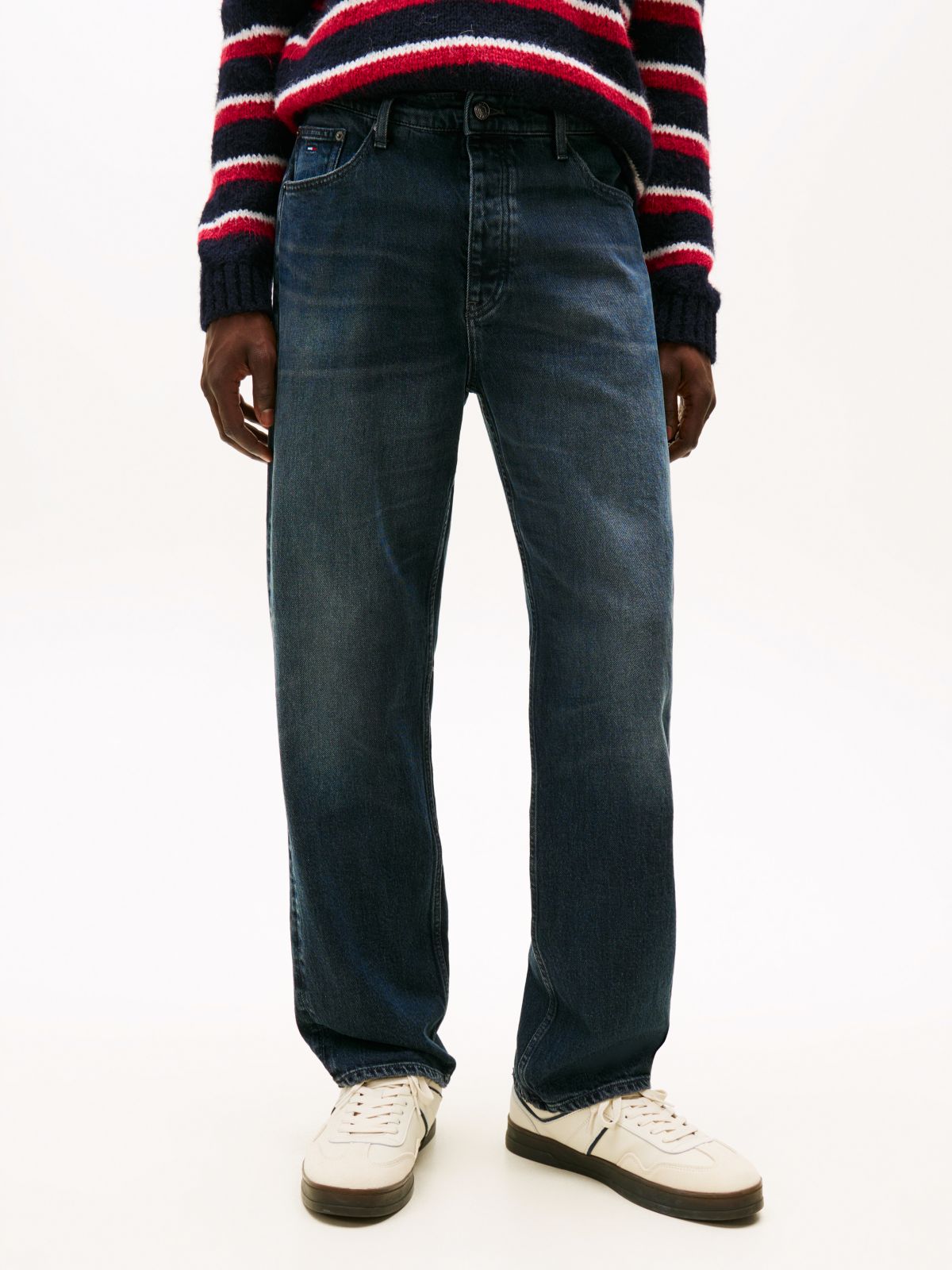 Sonny Overdyed Regular Tapered Leg Jeans — Blue