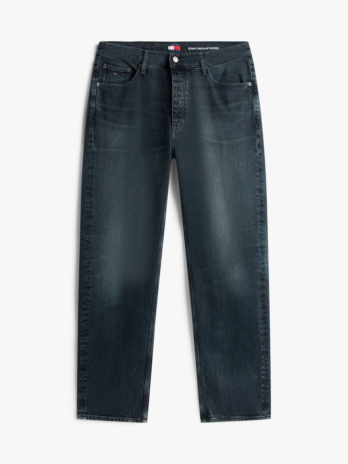 Sonny Overdyed Regular Tapered Leg Jeans — Blue