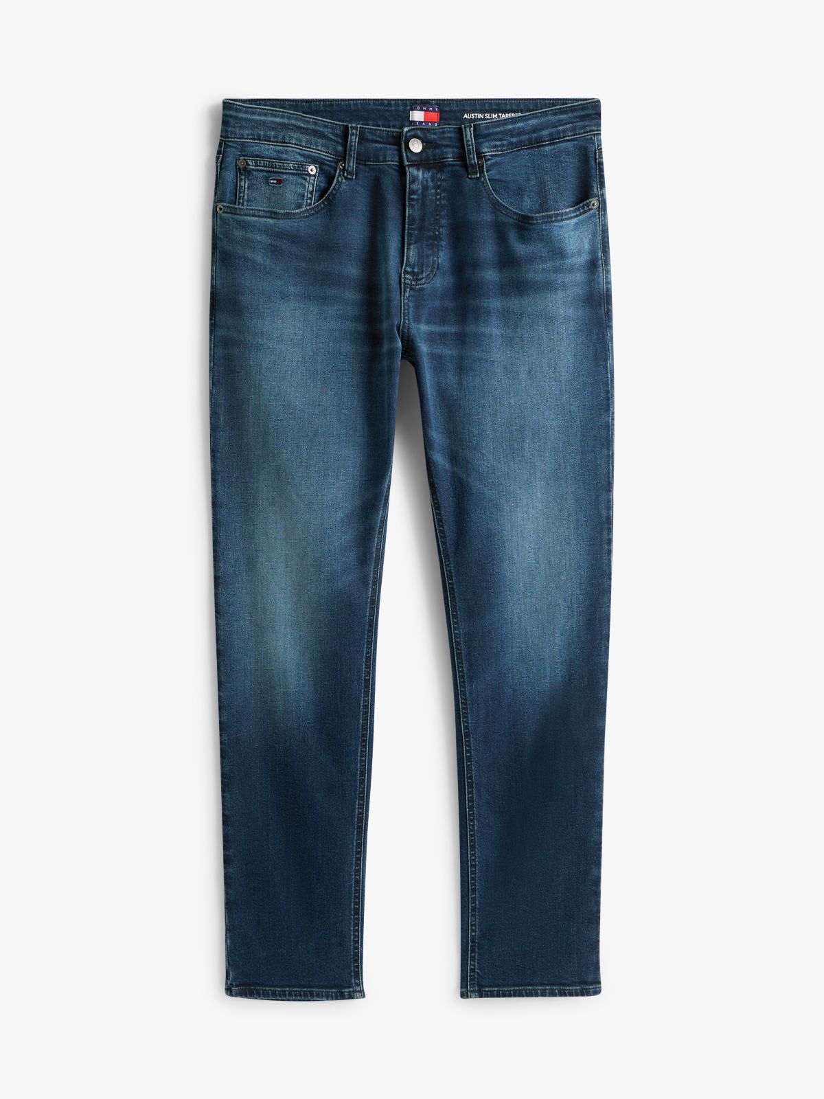Austin Faded Slim Tapered Leg Jeans — Blue