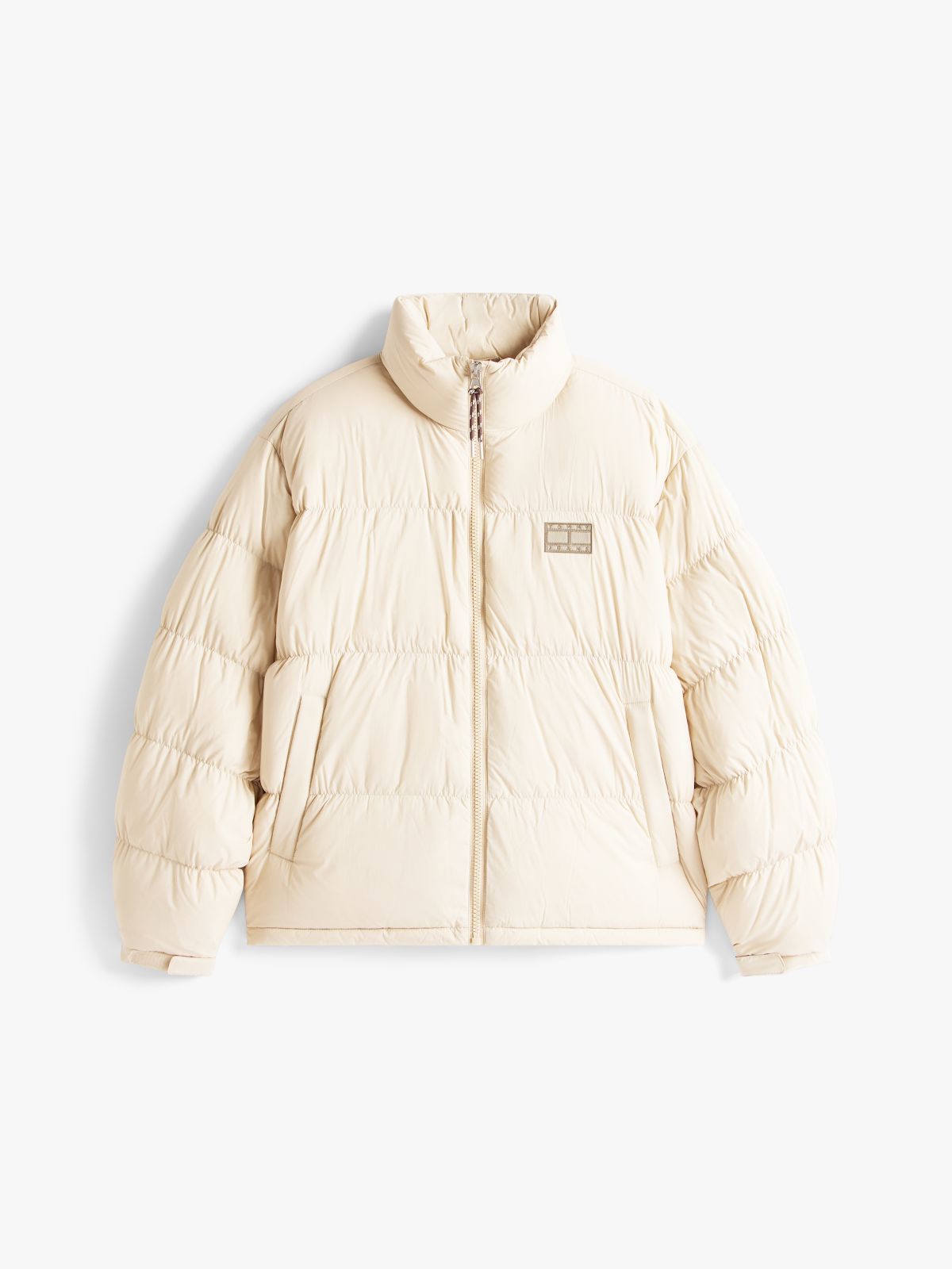 Down Relaxed Alaska Puffer Jacket — Beige