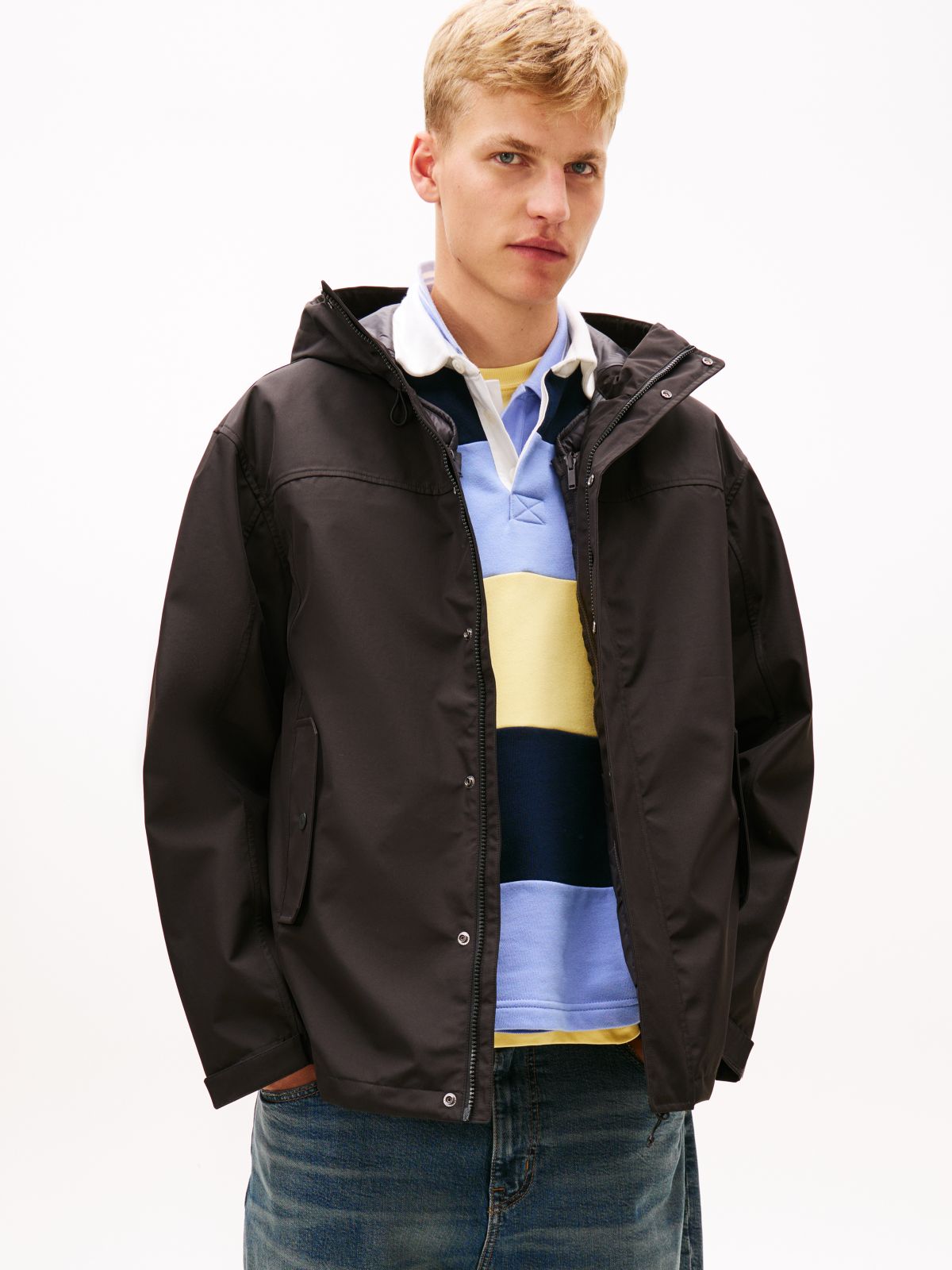3-in-1 Padded Chicago Windbreaker — Black
