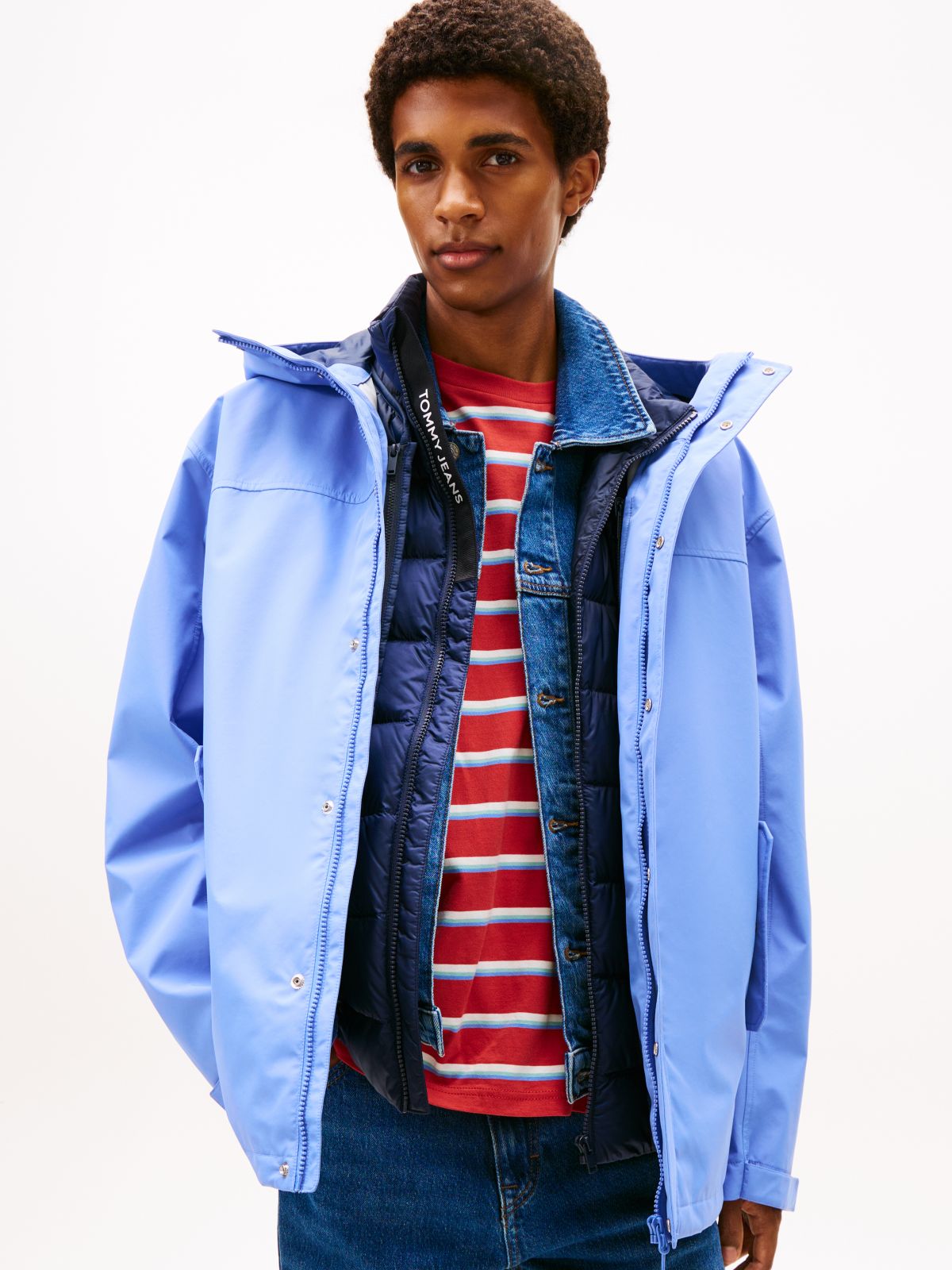 3-in-1 Padded Chicago Windbreaker — Blue