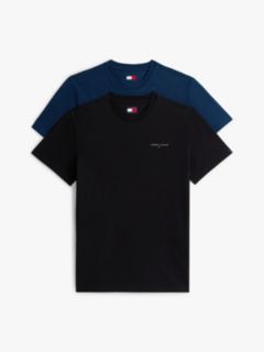 2-Pack Linear Logo Slim Jersey T-Shirts — Multi 6