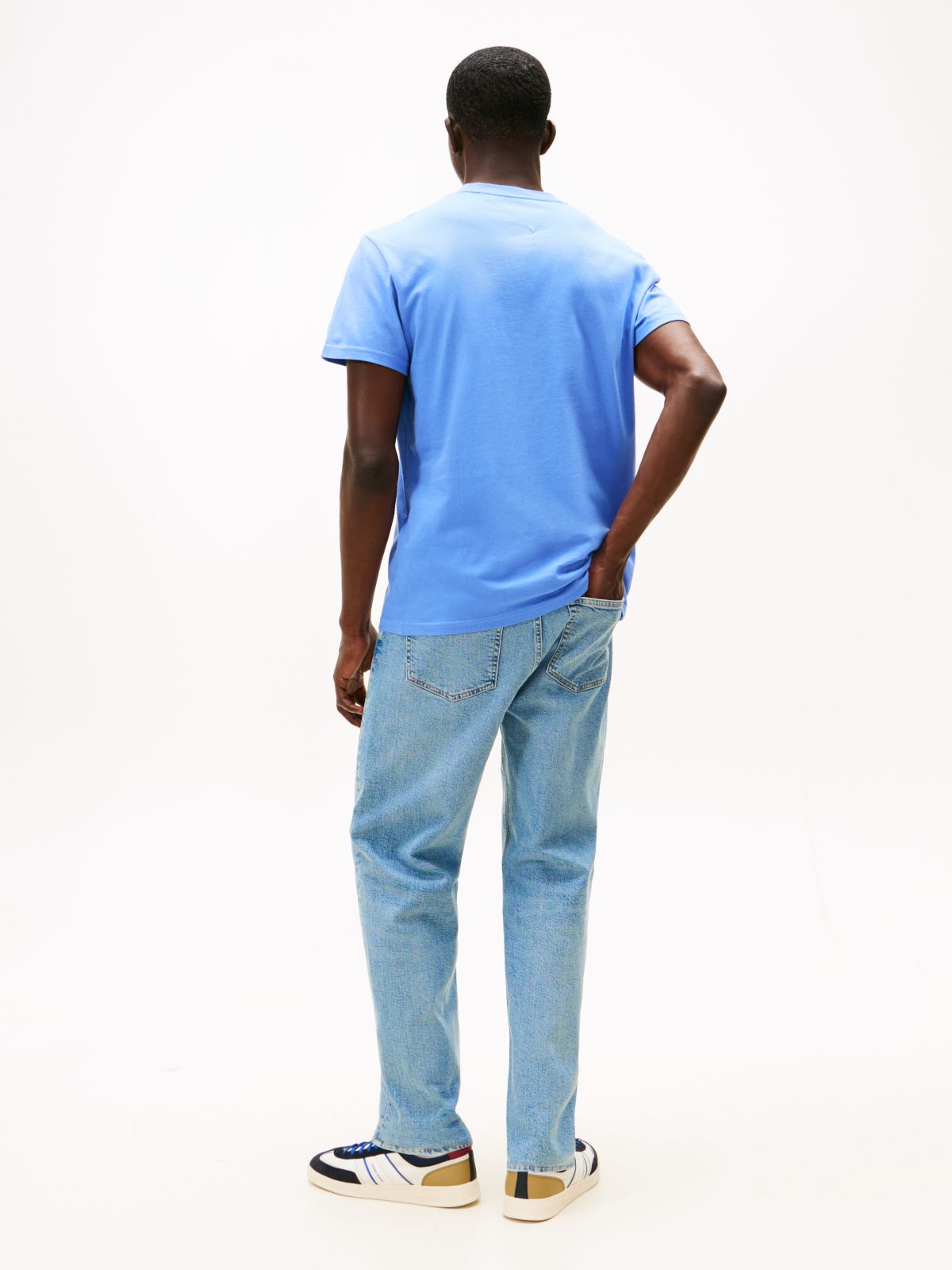 Logo Jersey Slim T-Shirt — Blue