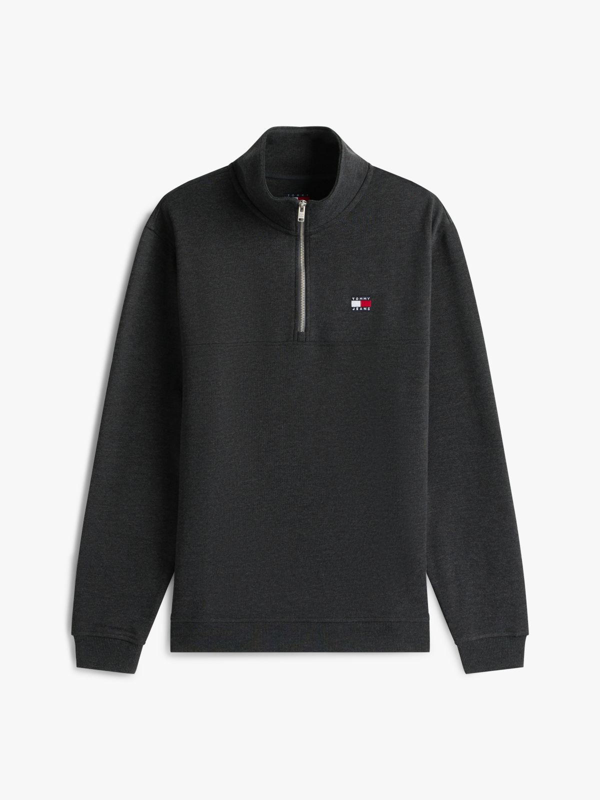 Tommy Badge Quarter-Zip Jumper — Black