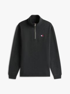 Tommy Badge Quarter-Zip Jumper — Black 5