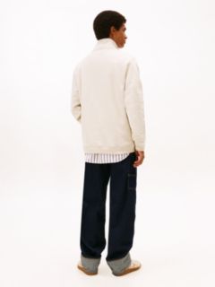 Tommy Badge Quarter-Zip Jumper — White 4