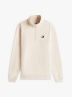 Tommy Badge Quarter-Zip Jumper — White 5