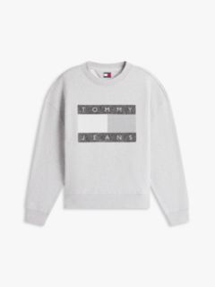 90s Tonal Flag Badge Sweatshirt — Grey 5