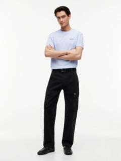 Otis Canvas Straight Cargo Trousers — Black 2