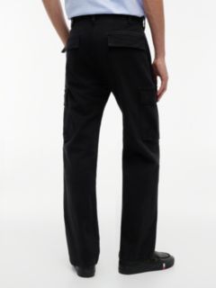 Otis Canvas Straight Cargo Trousers — Black 5