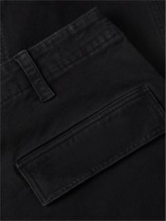 Otis Canvas Straight Cargo Trousers — Black 7