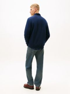 Mountain Logo Embroidery Terry Sweatshirt — Blue 4