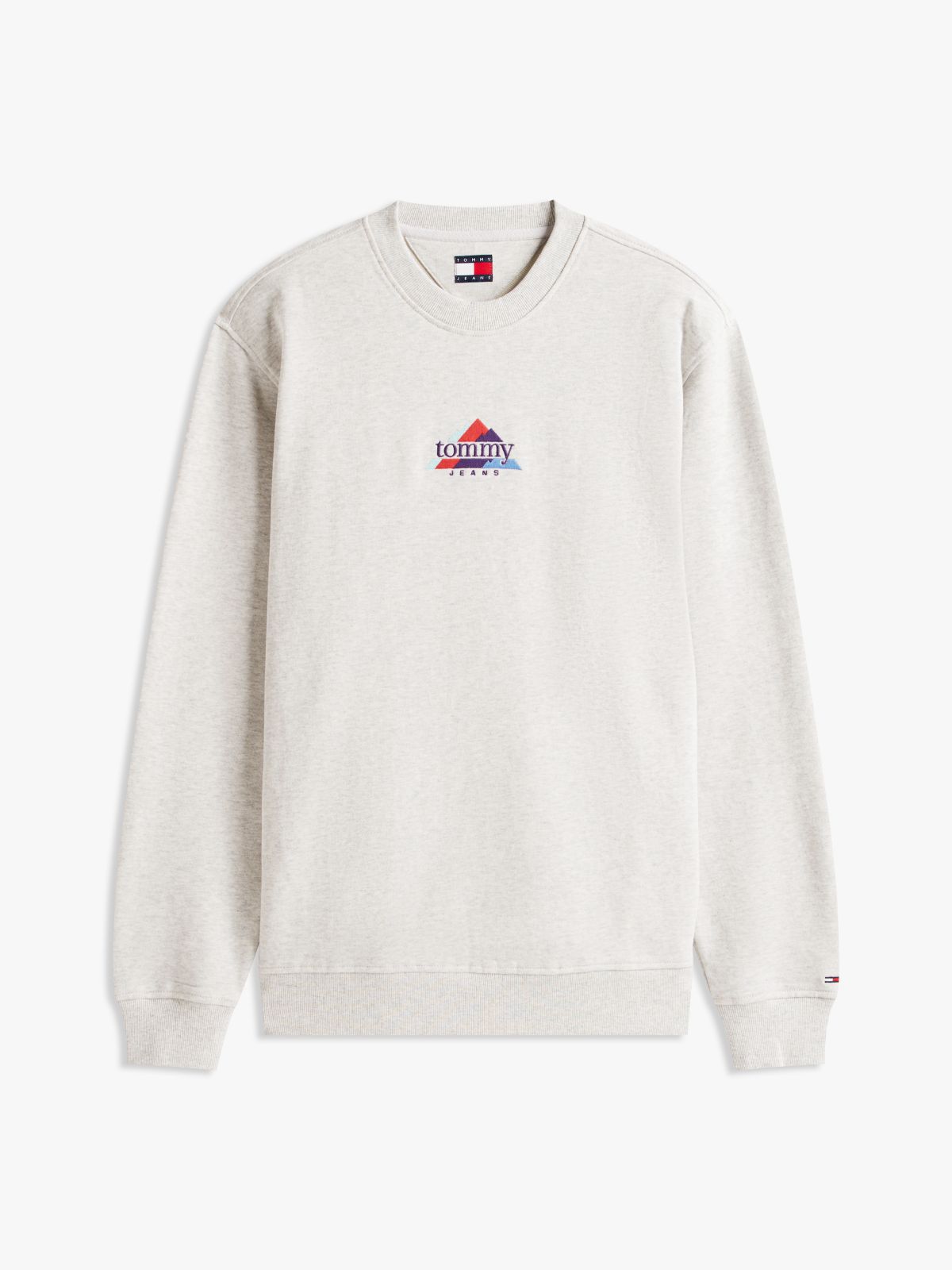 Mountain Logo Embroidery Terry Sweatshirt — Grey