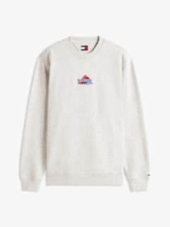 Mountain Logo Embroidery Terry Sweatshirt — Grey 5