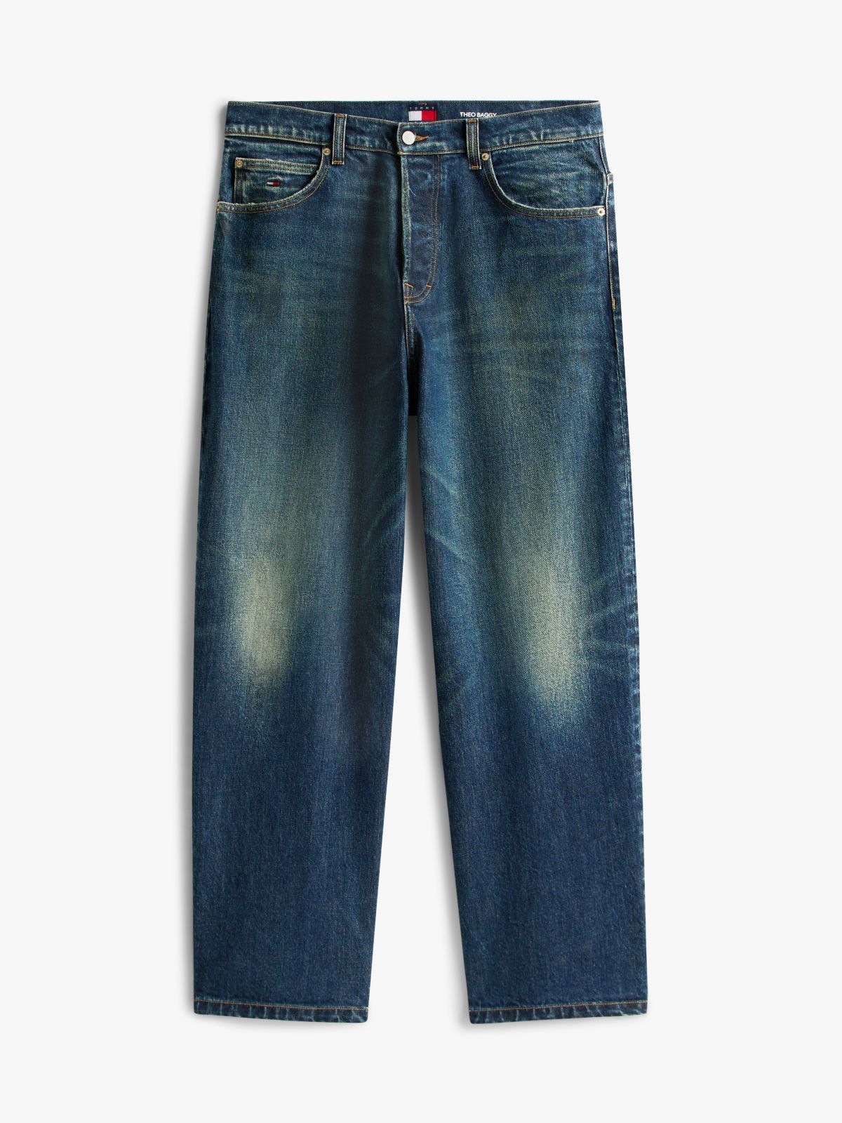 Theo Faded Loose Jeans — Blue