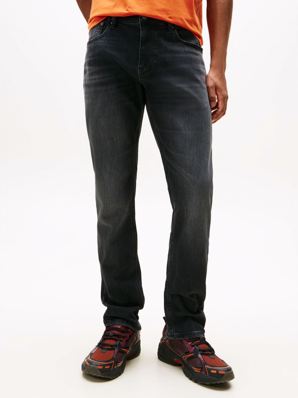 Austin Black Slim Tapered Leg Jeans — Black