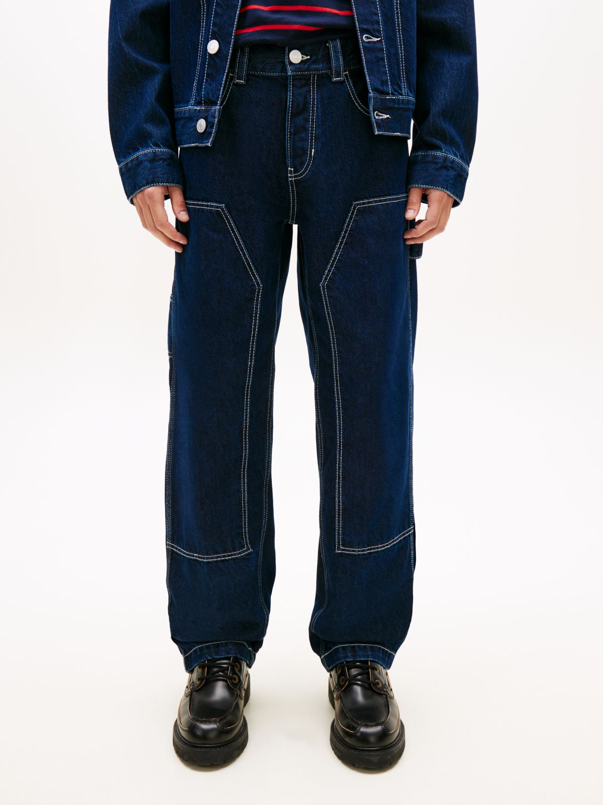 Jaimie Loose Straight Carpenter Jeans — Blue