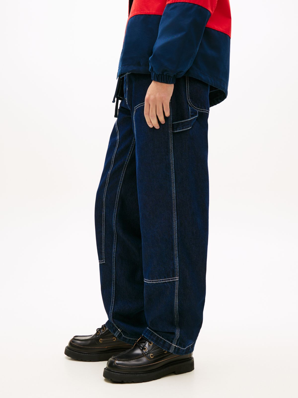 Jaimie Loose Straight Carpenter Jeans — Blue