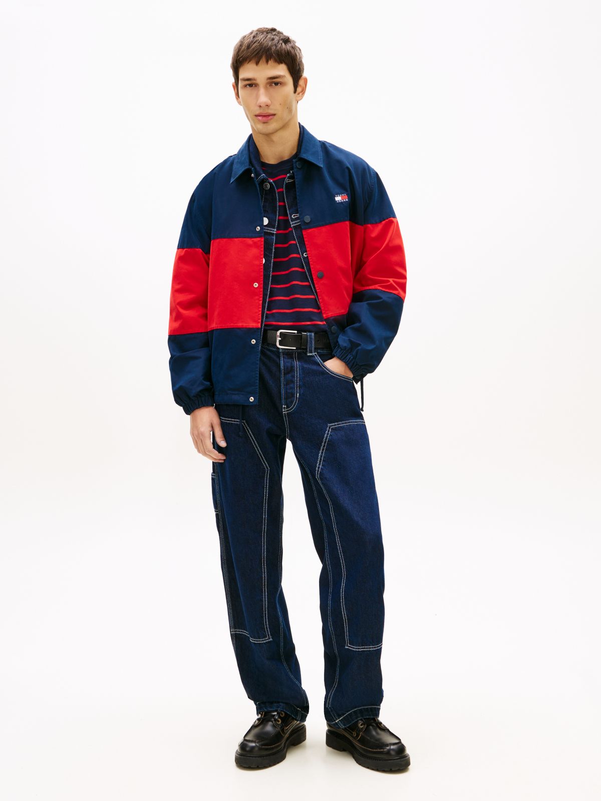 Jaimie Loose Straight Carpenter Jeans — Blue
