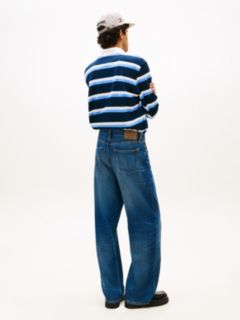 Whiskered Loose Fit Jeans — Blue 4