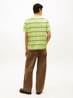 Hilfiger Flag Stripe Relaxed Jersey T-Shirt — Green 4
