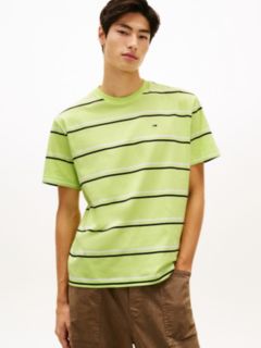Hilfiger Flag Stripe Relaxed Jersey T-Shirt — Green 1