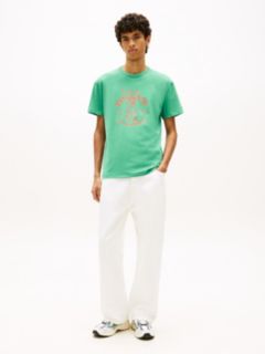 Graphic Peached Jersey T-Shirt — Green 3