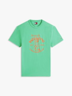 Graphic Peached Jersey T-Shirt — Green 5