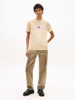 Wavy Flag Jersey T-Shirt — Beige 3